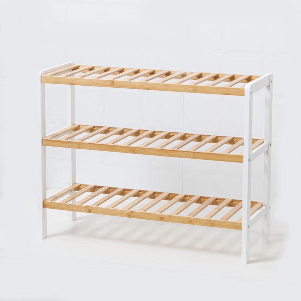 Schoenenrek Bamboe Hout met 3 Etages voor 9 Paar Schoenen