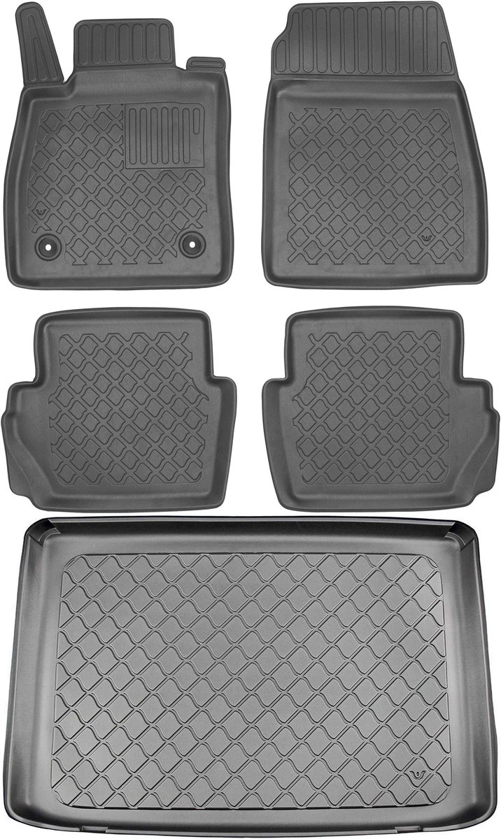 Aristar - Kofferbakmat en Automatten Set - Ford Puma - Zwart - Ideale Pasvorm