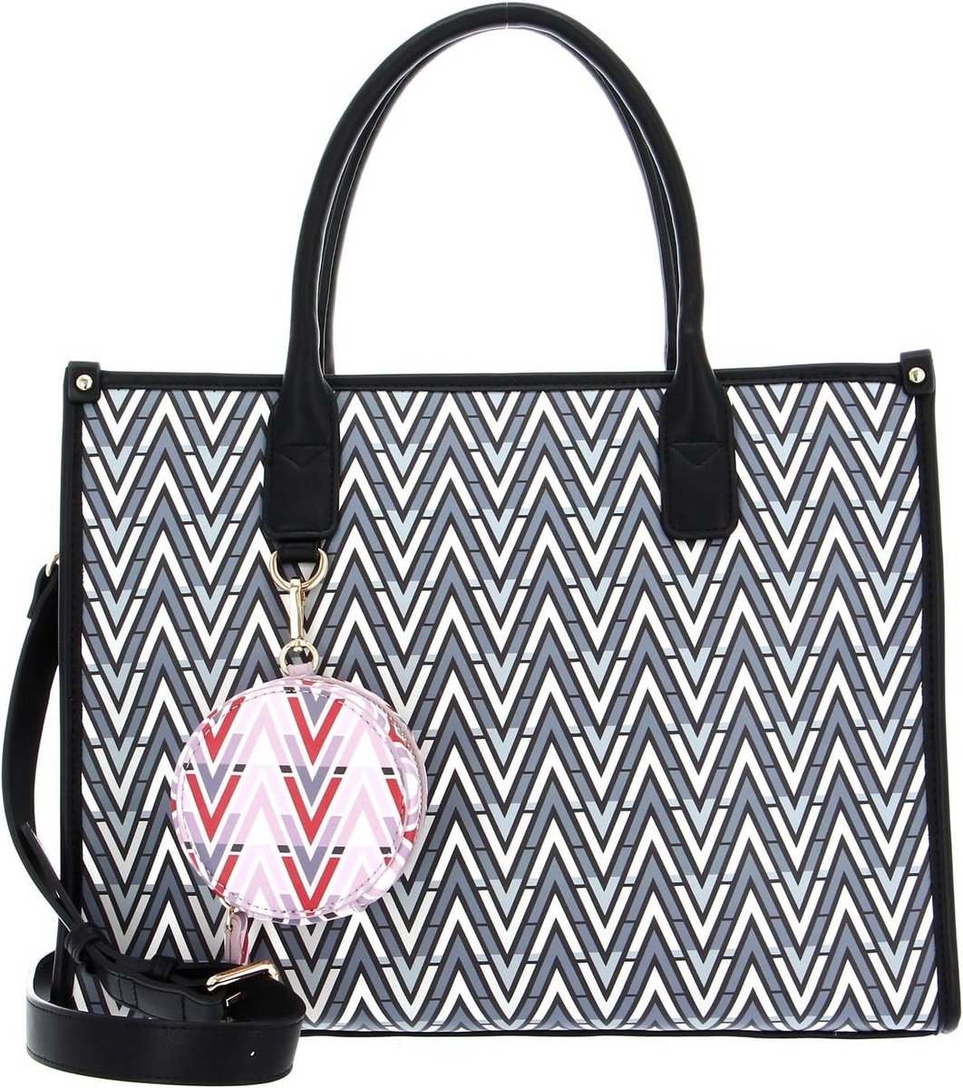 Grote Dames Schoudertas met Kleurrijk Patroon en Losse Pouch - Comfortabel en Stijlvol