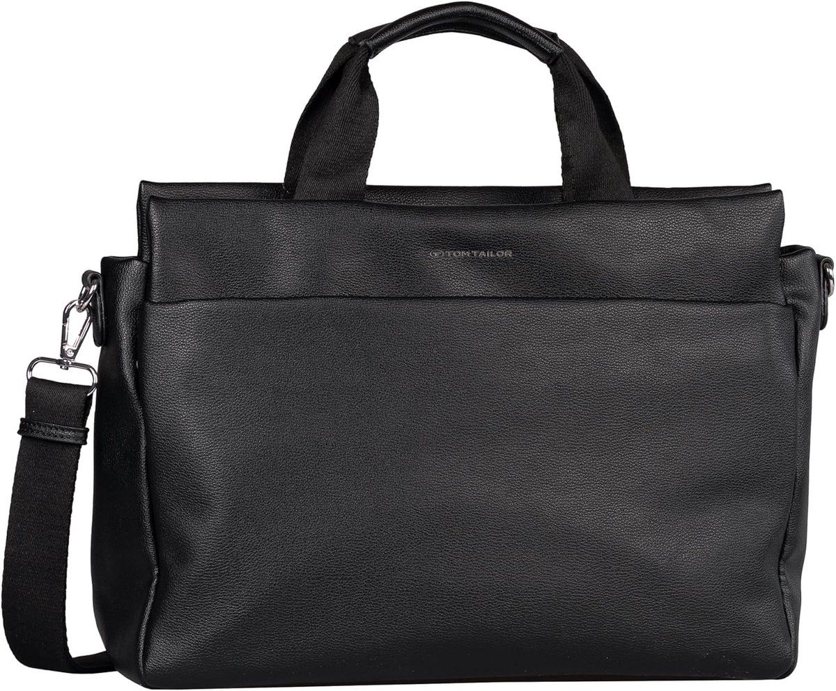 Grote Zwarte Dames Shopper Tas met Ritssluiting - Geschikt voor A4
