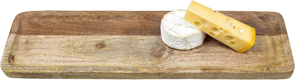 Extra Grote Houten Serveerplank Rechthoekig - 61 cm - Serveerschaal Kaasplankje Hout