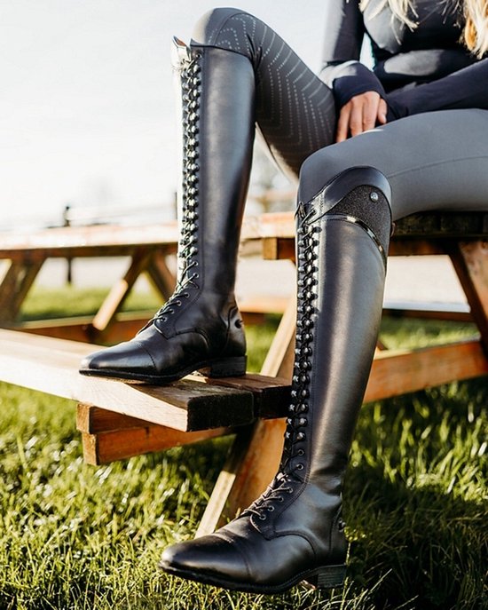 QHP Rijlaarzen Romy Junior - Black - 37-N