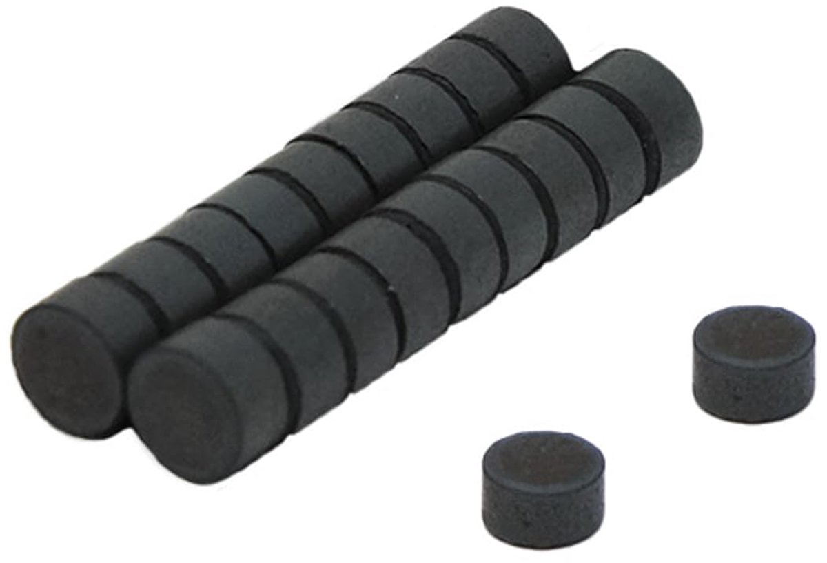 20x Ronde Ferriet Magneten 6mm x 3mm - Hittebestendige Keramische Schijfjes