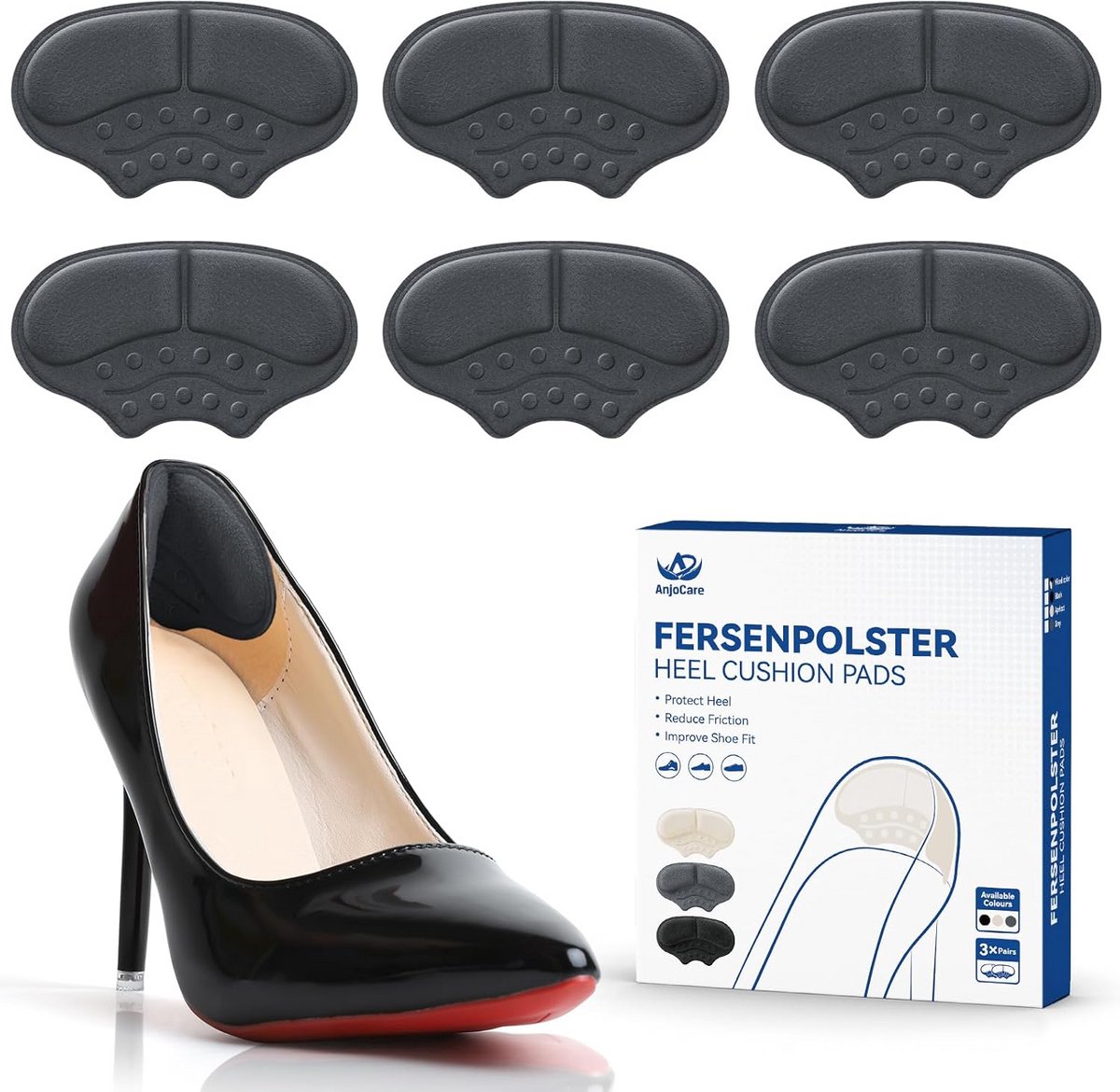 Zelfklevende Hielgripjes voor Te Grote Schoenen - Antislip Schoenopvulling
