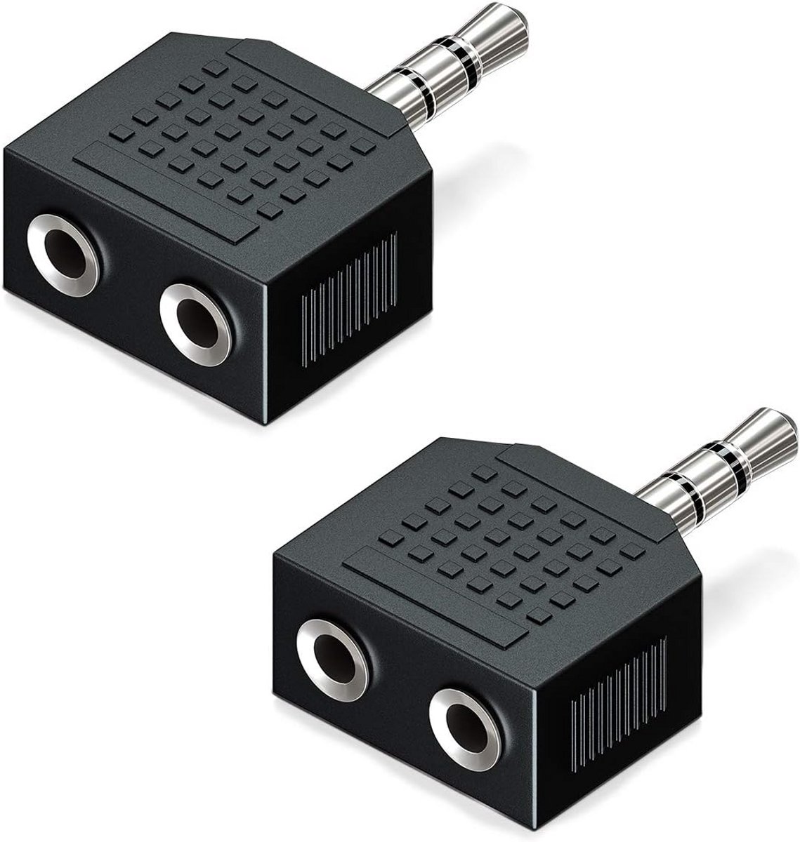 3,5mm Jack Audio Splitter Adapter Kabel 1x Stekker naar 2x Bus voor Stereo Audio