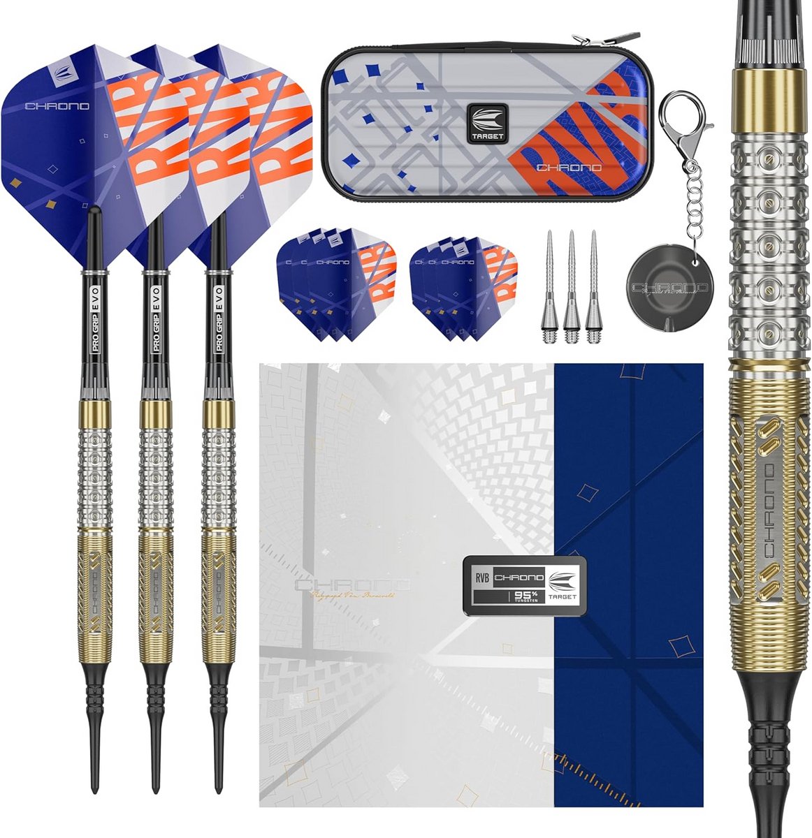 Soft Tip Dartpijlen 95% Tungsten 20 Gram Set - Inclusief Portemonnee en Professionele Accessoires