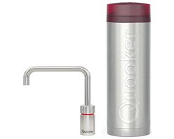 Quooker Nordic Square Kokendwaterkraan Single Tap Set - Kokend Water - Chroom - Inclusief PRO3 Reservoir