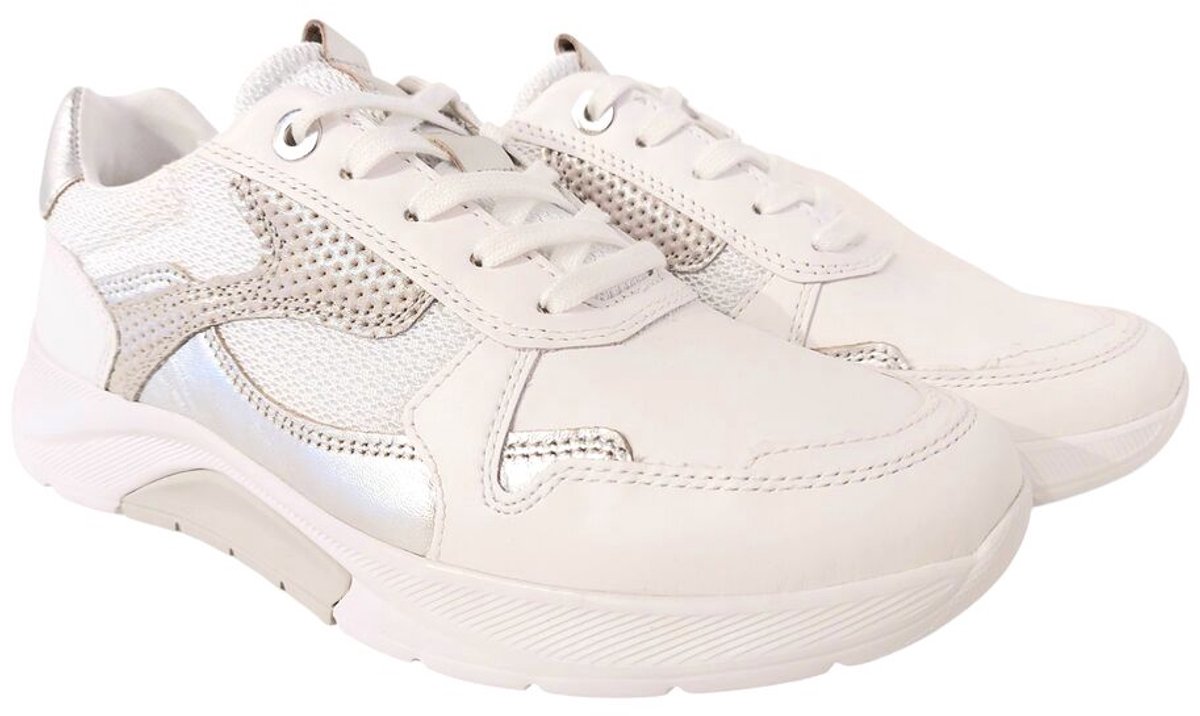 Gabor Rollingsoft Sneaker 66.925.51 Wit Zilver