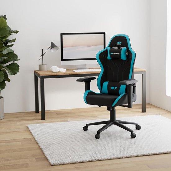 Ergonomische Gaming Stoel met 4D Armleuningen en Hoge Kwaliteit Stof van Merkloos — afbeelding 2