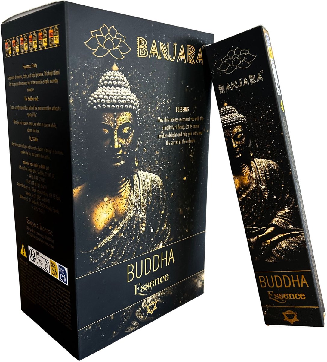 Banjara wierook - buddha essentie - wierook - geurstokjes - doos 12 stuks