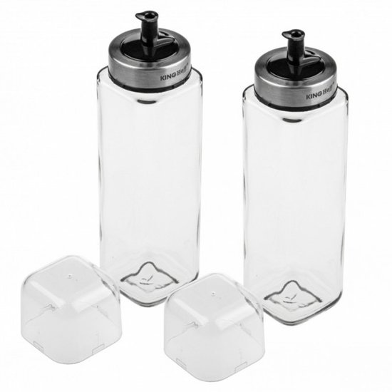 Kinghoff - Flessenset voor Olie en Azijn - Glazen Flessen - 270 ml - Milieuvriendelijk van kinghoff — afbeelding 5