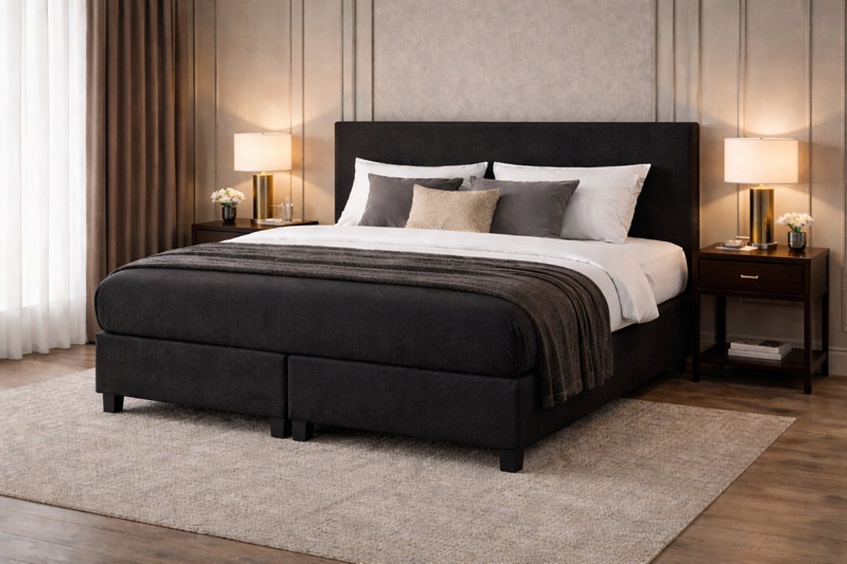 Boxspring Den Haag Compleet van DER Bedding - OP MAAT & Verkrijgbaar in veel diverse kleuren! - 190x220