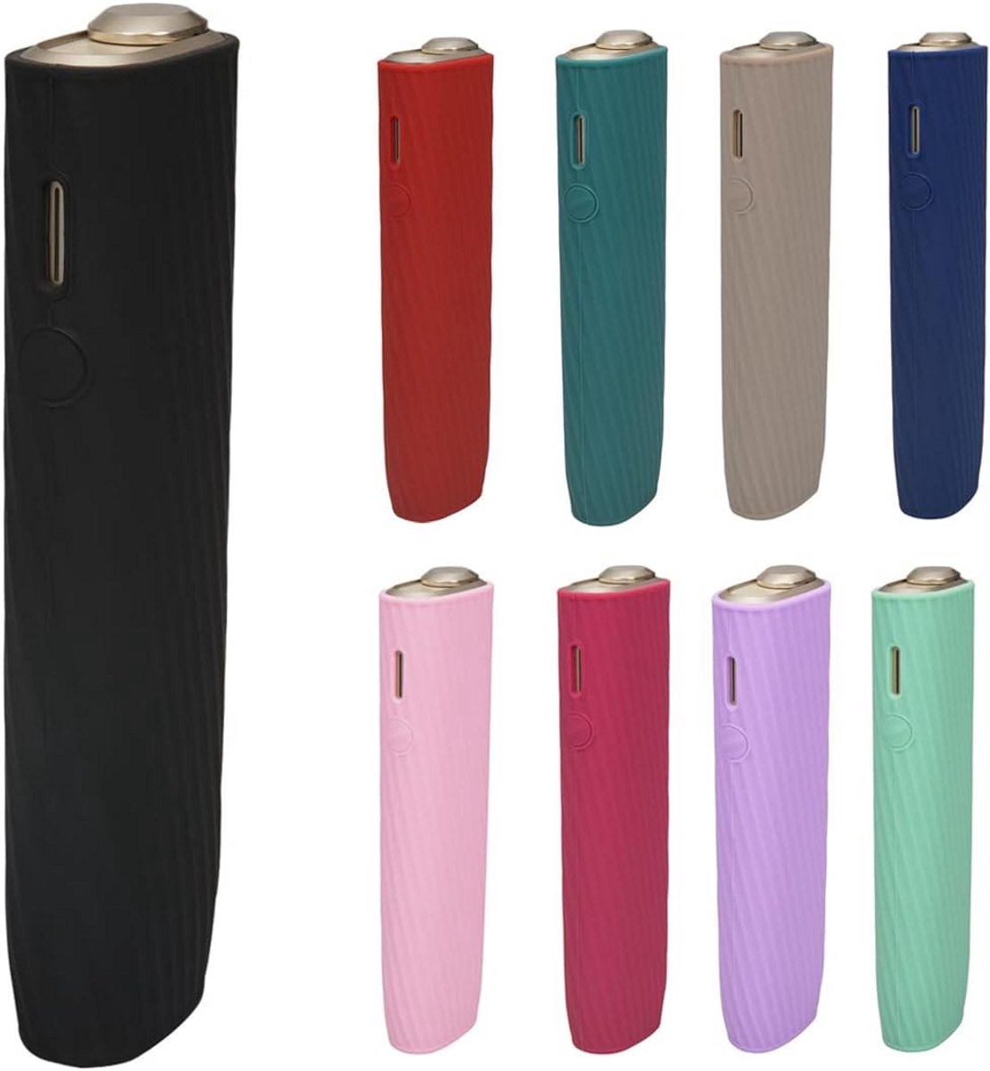 Siliconen Beschermhoes voor IQOS iluma ONE - Duurzame Zwarte Case