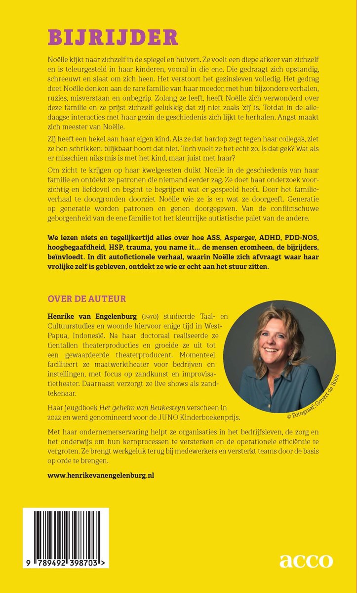 Bijrijder - back cover