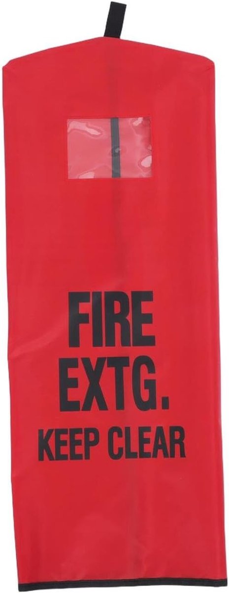 Brandblusser Hoes - Beschermhoes Veiligheid - Buiten Gebruik - Vorstbescherming Weerbestendig - 80x32cm - Rood