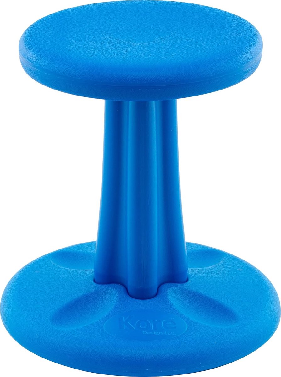 Wobbel Stoel - Actieve Zitting - Kind Zitten - Bevordert Focus - Kindermaat 35cm - Felblauw