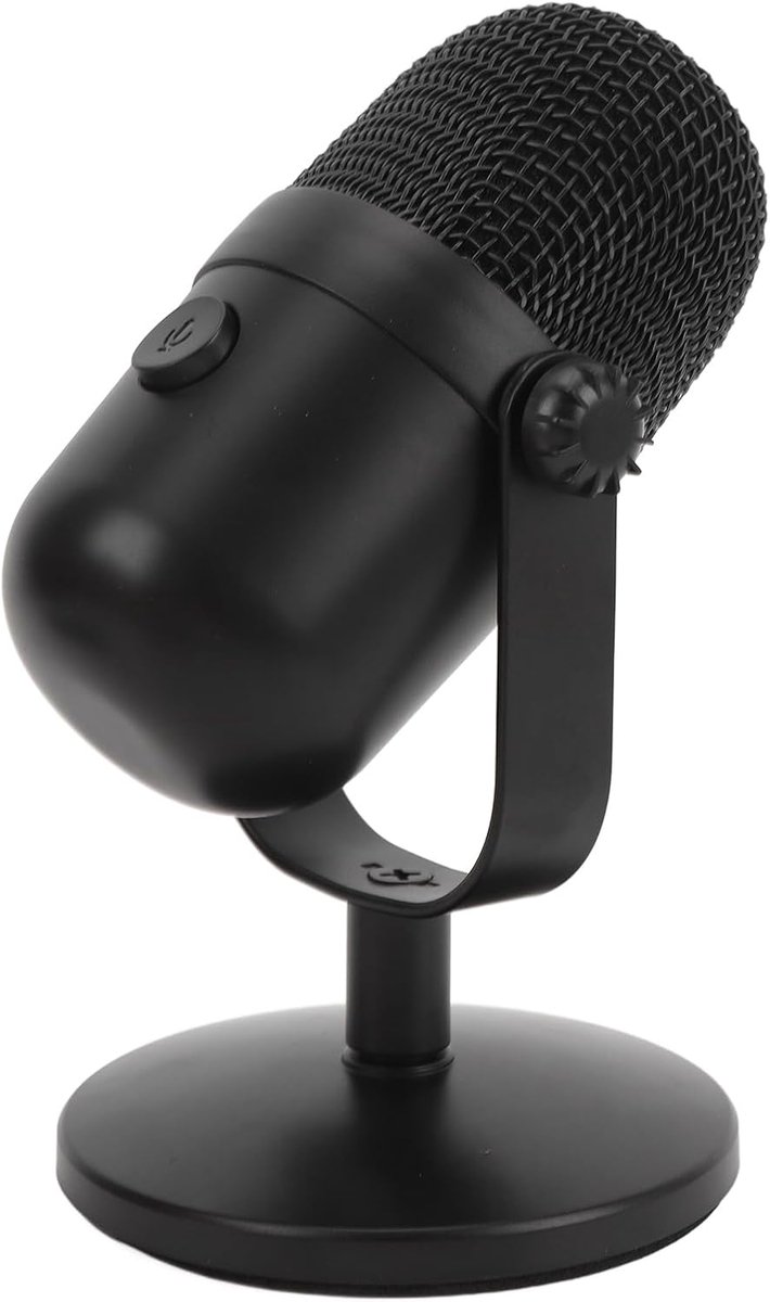 USB Microfoon - Podcast Microfoon - Opnames en Streaming - Ruisonderdrukking Cardioïde - 1.8m Kabel - Zwart