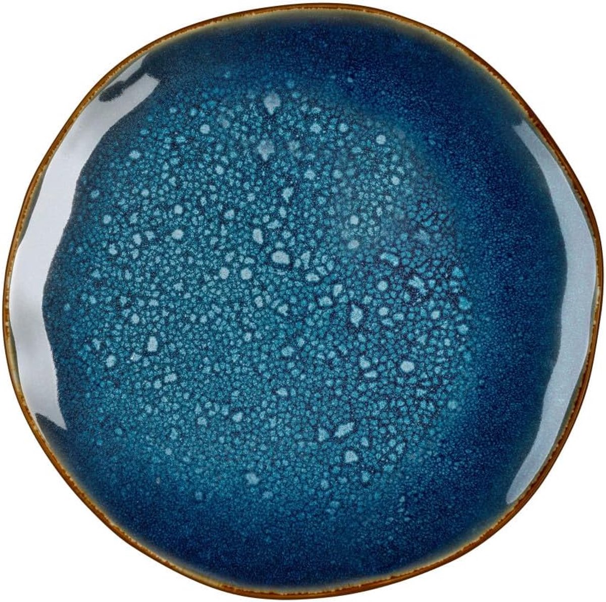 Dessertborden Set - Gebakschotels - Eten Serveren - Reactief Steengoed - 21 cm - Denim Blauw