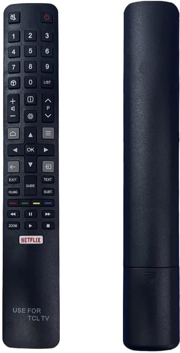 Vervangende Afstandsbediening - Universele Afstandbediening - TV Bediening - Netflix Knop Direct - Zwart