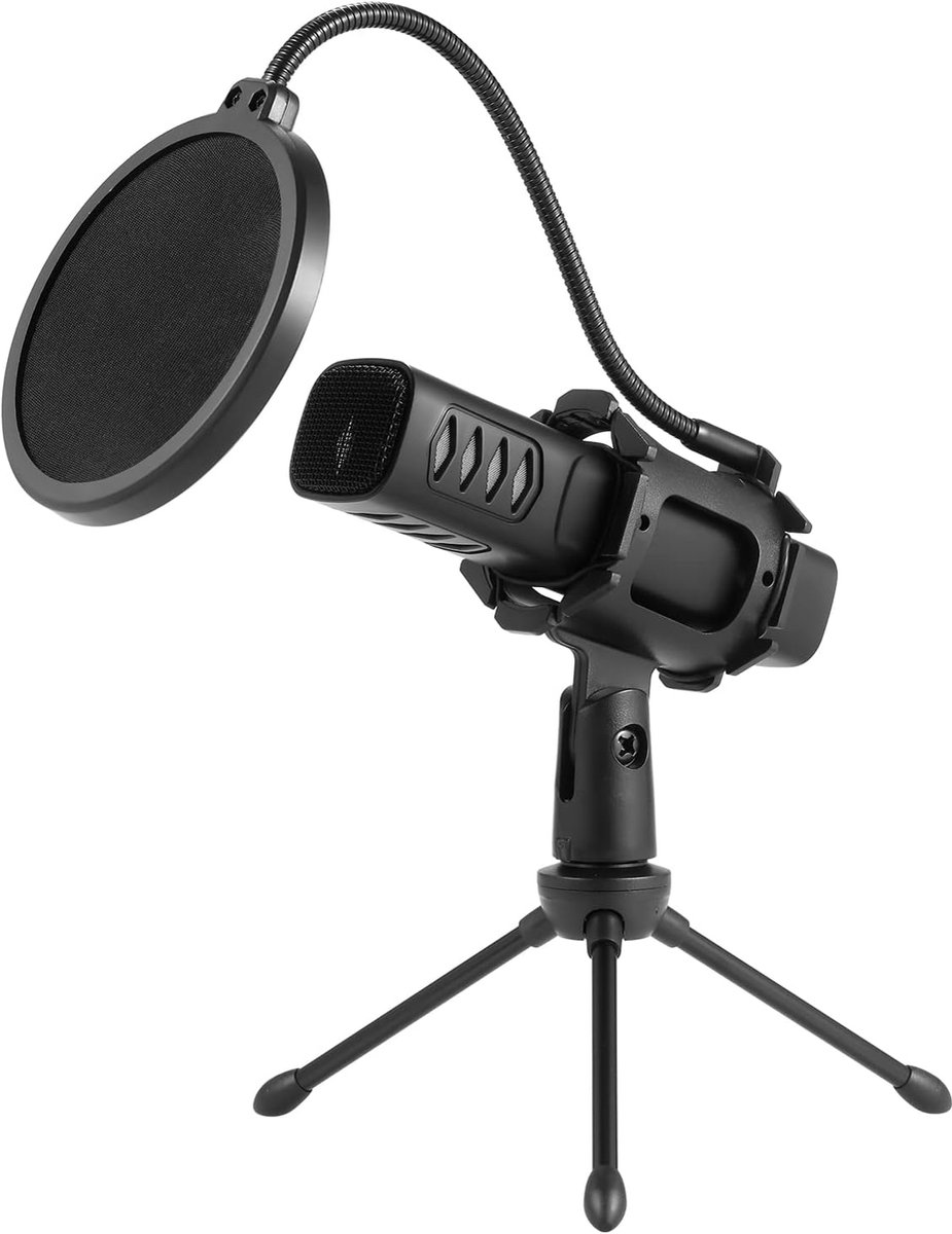 Condensator Microfoon - USB Opname Microfoon - Streaming Podcasting Gaming - Compleet Met Accessoires