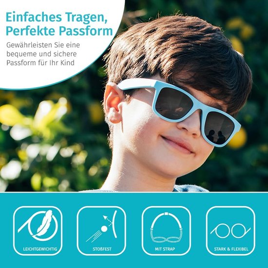 Kinder Zonnebril - Zomer Accessoire - Bescherming Ogen - Lichtgewicht Ontwerp - 10x5x3 cm - Roze van Kinder — afbeelding 4