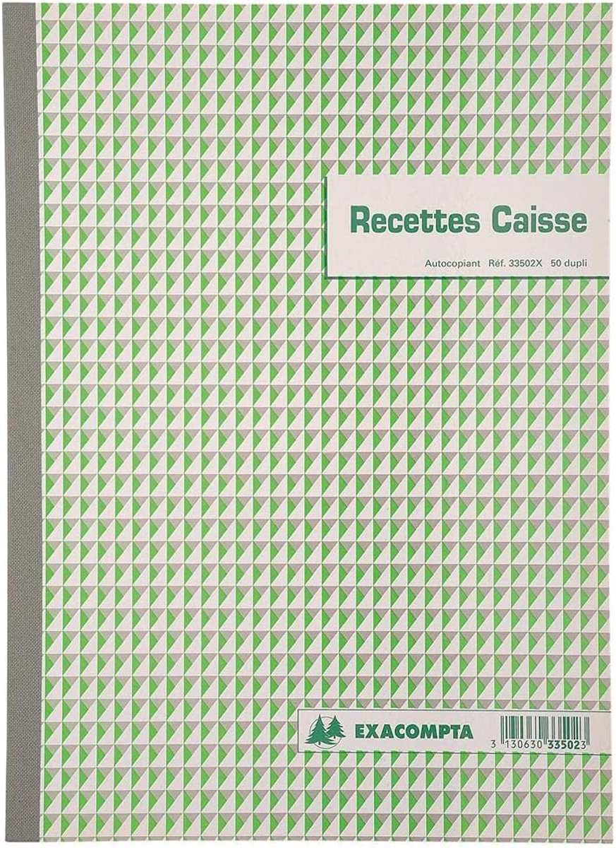 Kopieerboek - Bonnenboekje - Financiële Administratie - Franse Taal - A4 formaat