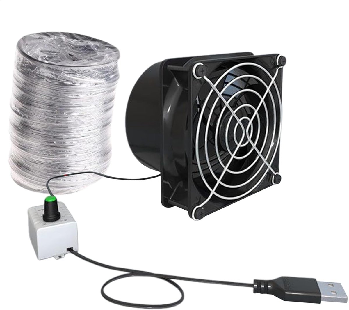 Afzuigventilator Kleine - Inline Ventilator - Luchtcirculatie Verbeteren - Instelbare Snel