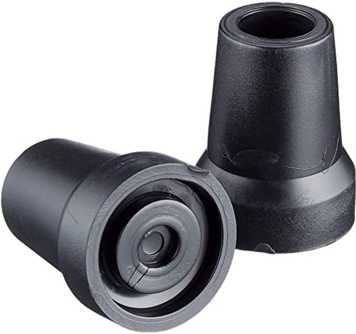 Wandelstok Dop - Reserve Voet - Stabiliteit Ondersteuning - Antislip Grip - 3x3x5 cm - Zwart