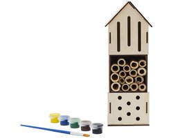 Concept Factory Insectenhotel - DIY - hout - 23,5 cm - inclusief verf - educatief bouwpakket