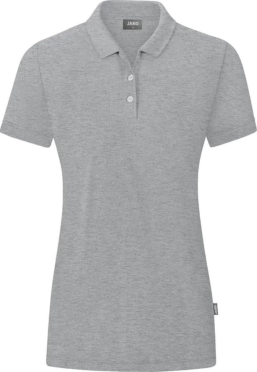 Jako Organic Polo Dames - Lichtgrijs Gemeleerd | Maat: 38