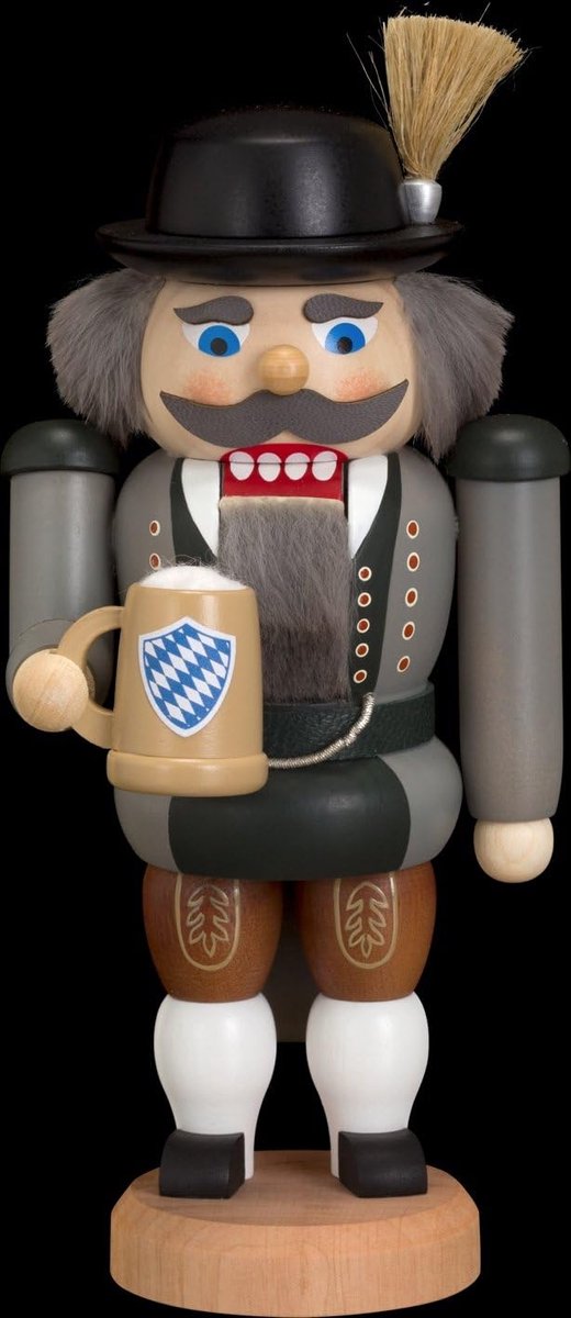 Houten Notenkraker - Keukenhulp - Kerstdecoratie - Traditioneel Handwerk - 20 cm