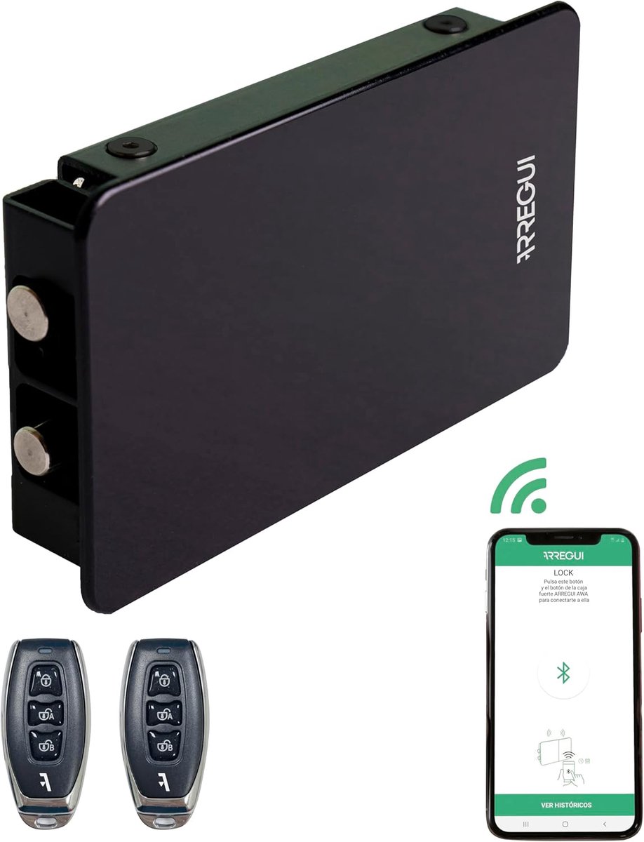 Elektronisch Deurslot - Slim Slot - Extra Beveiliging - Onzichtbare Installatie - 16.3 x 10 cm - Zwart