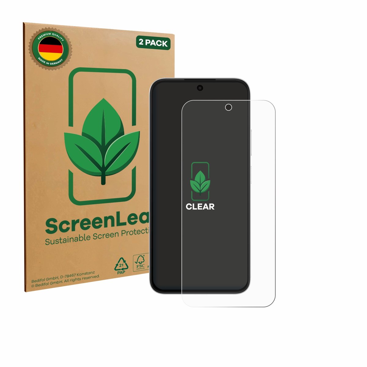 ScreenLeaf - Screenprotector voor Oppo A6s 5G - Duurzame schermbescherming Folie Beschermfolie transparant 2 Stuks