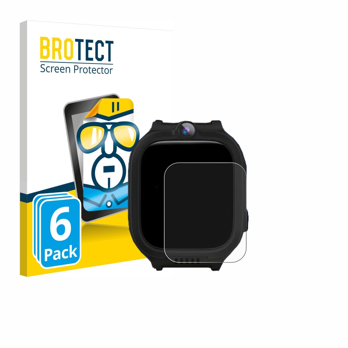 BROTECT - Screenprotector voor VELTIX X Pro 1.69" - Folie Beschermfolie transparant 6 Stuks