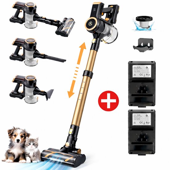 AG 2-in-1 Steelstofzuiger Draadloos - Inclusief Extra - AG - €79,99