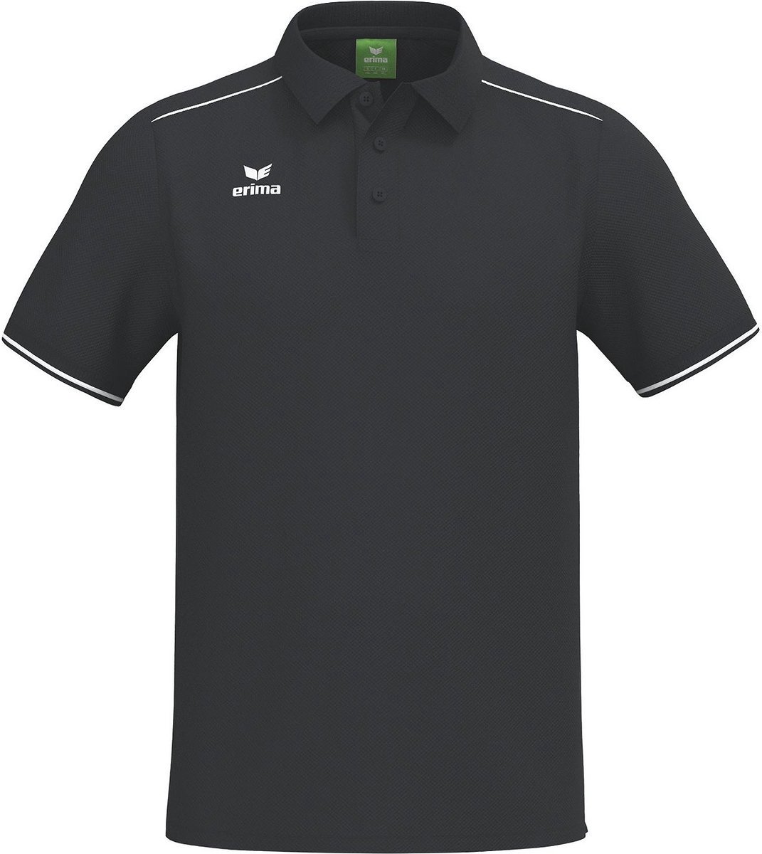 Erima Cmpt 3 Wings Polo Heren - Zwart / Wit | Maat: XXL