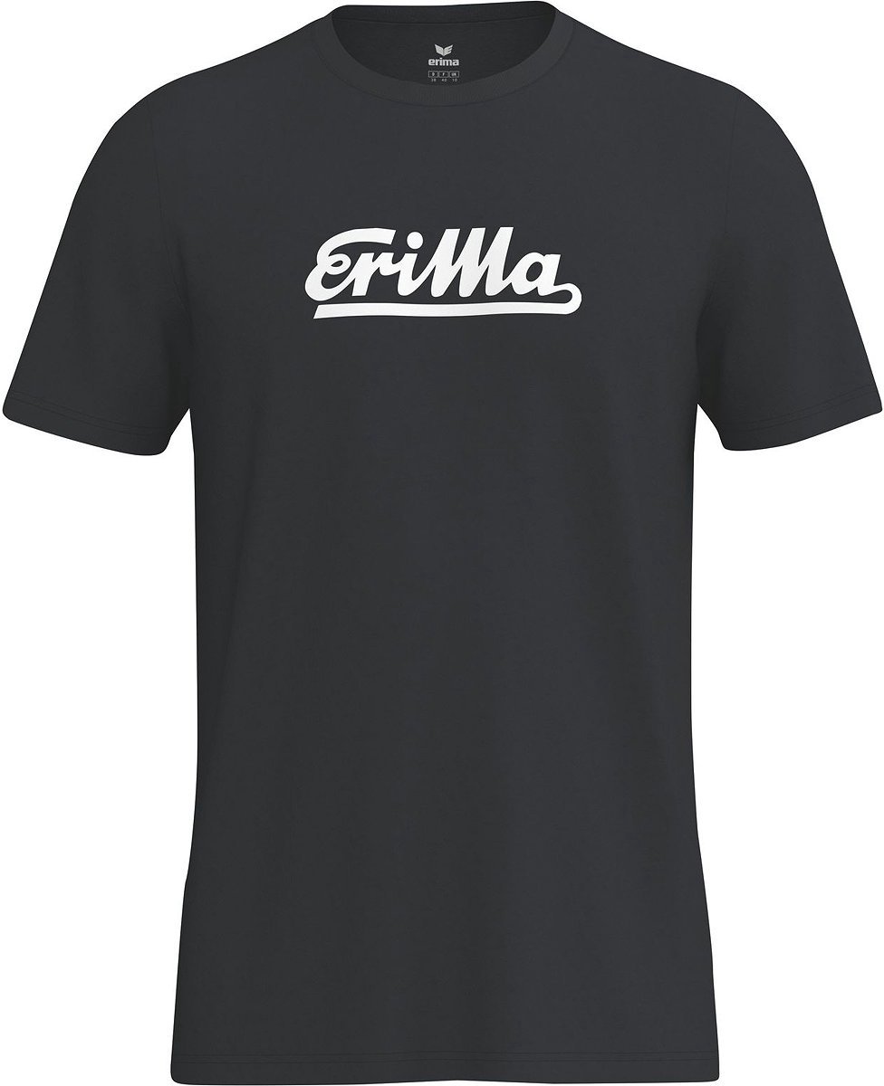 Erima Retro T-Shirt Heren - Zwart | Maat: XXL