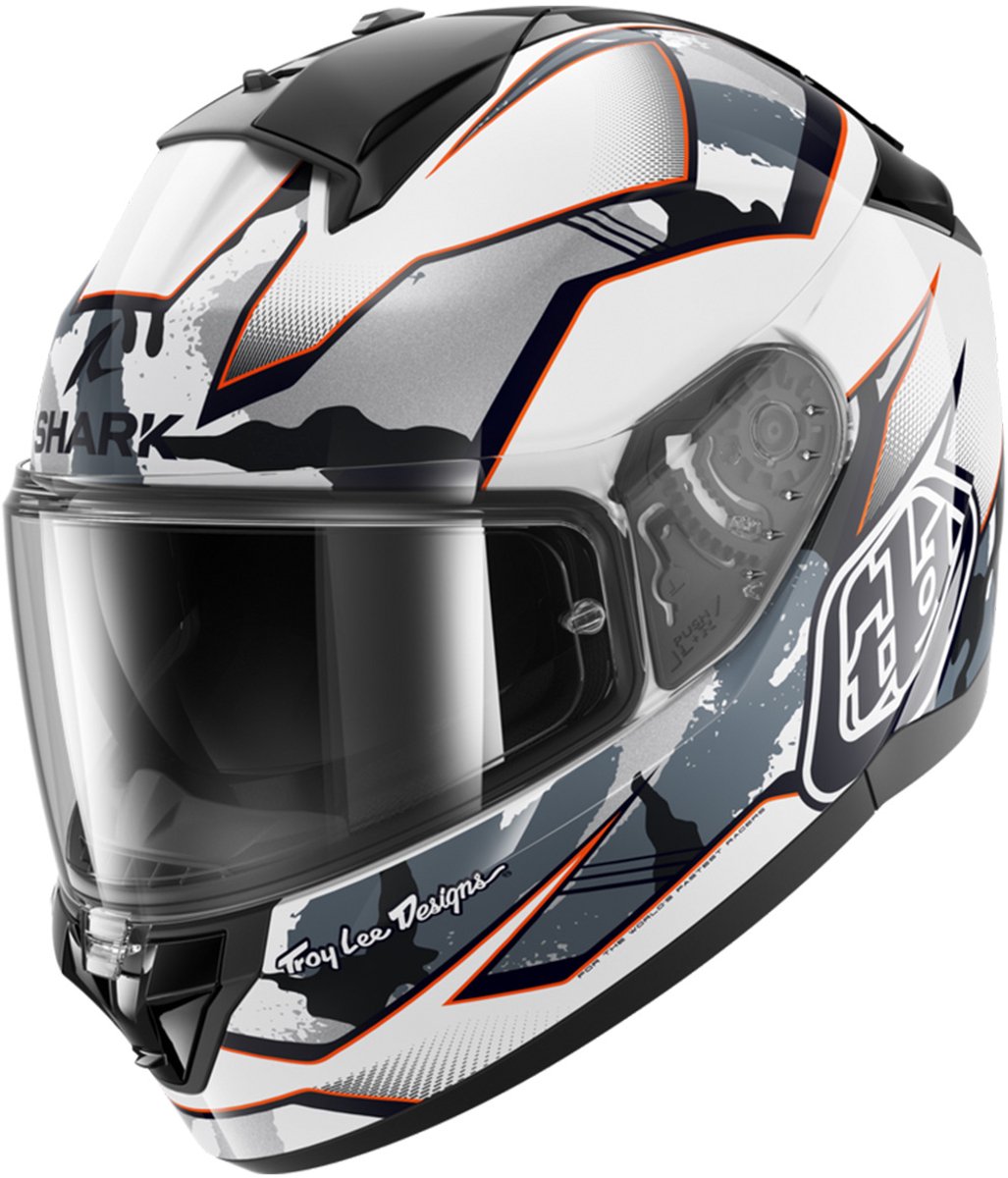 Shark Ridill 2 Matrix Camo Wit Zilver Rood WSR Integraalhelm - Helm