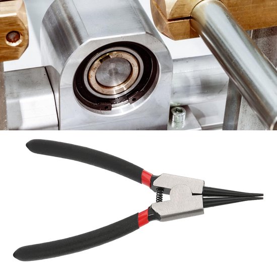 SnelShoppen - Lock Ring Pliers, Rechte Externe Ringverwijderaar, Carbon Staal met Rubber Handvat, Precisie Gereedschap voor Thuis, Werkplaats en Servi van Snelshoppen — afbeelding 5