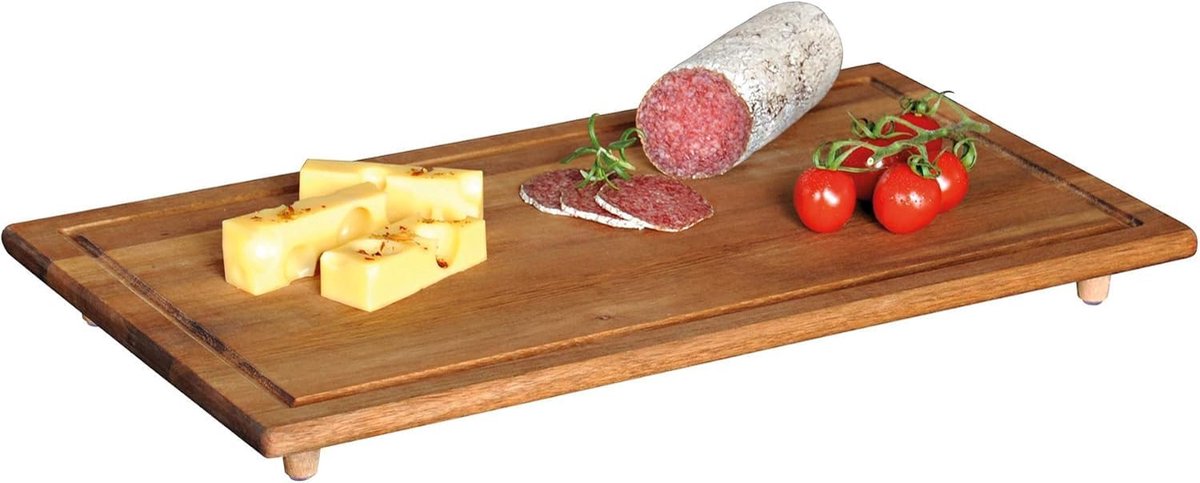 Kookplaat Afdekplaat - Snijplank Werkblad - Keuken Organiseren - Robuust Acaciahout - 50x28x4 cm - Bruin