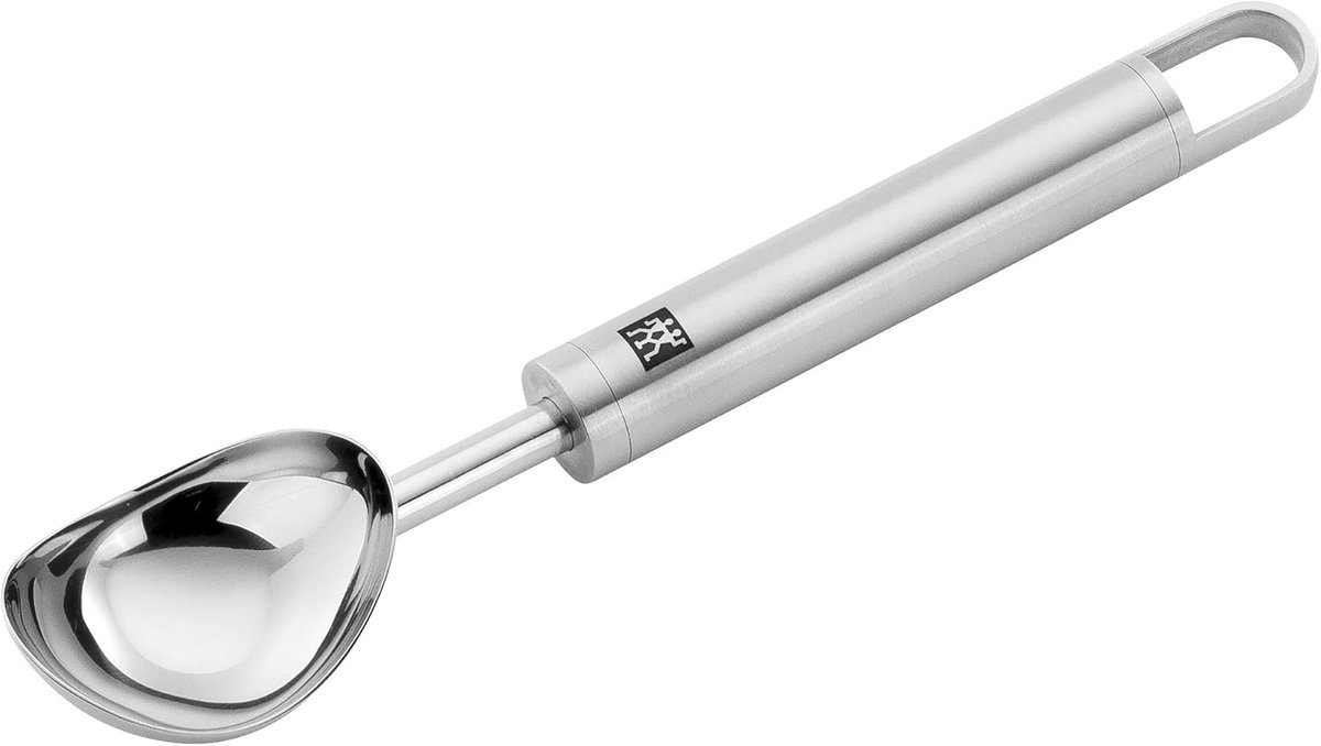 IJsschep - Lepel Schep - IJs Serveren - Naadloos Ontwerp - 21x43 cm - Zilver