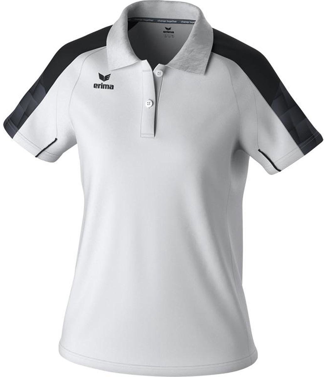 Erima Evo Star Polo Dames - Wit / Zwart | Maat: 38