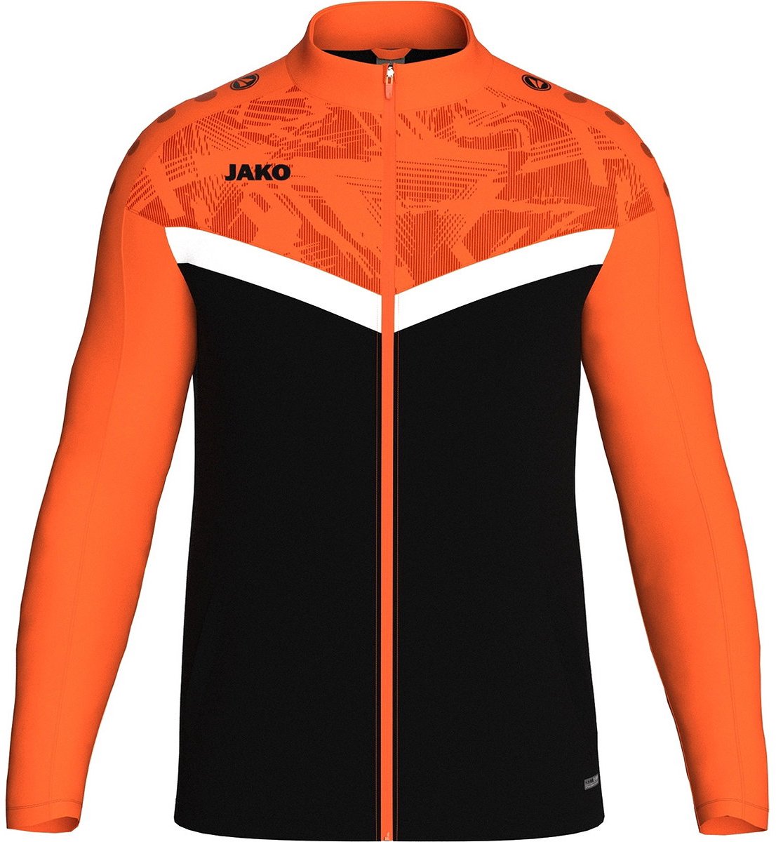 Jako Iconic Polyestervest Heren - Zwart / Fluo Oranje | Maat: 3XL
