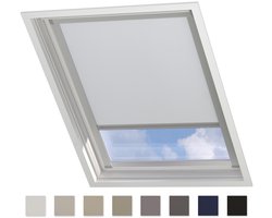 Dakraam Rolgordijn Trend - Verduisterend - White - voor Velux: MK06