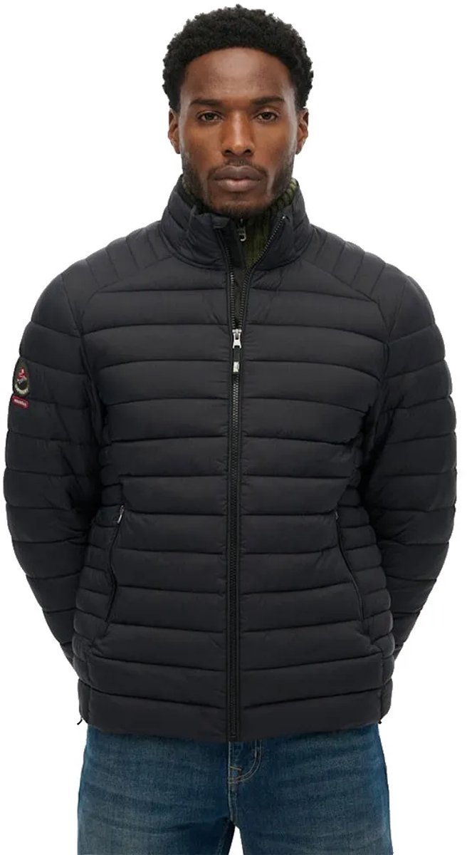 Superdry Fuji Lite Gewatteerde Jas Heren Gewatteerde jassen Zwart