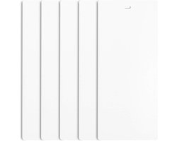 Verticale Jaloezie Lamellen Wit Vervanging - Gebogen PVC Lamellen (82.5 cm Lengte)