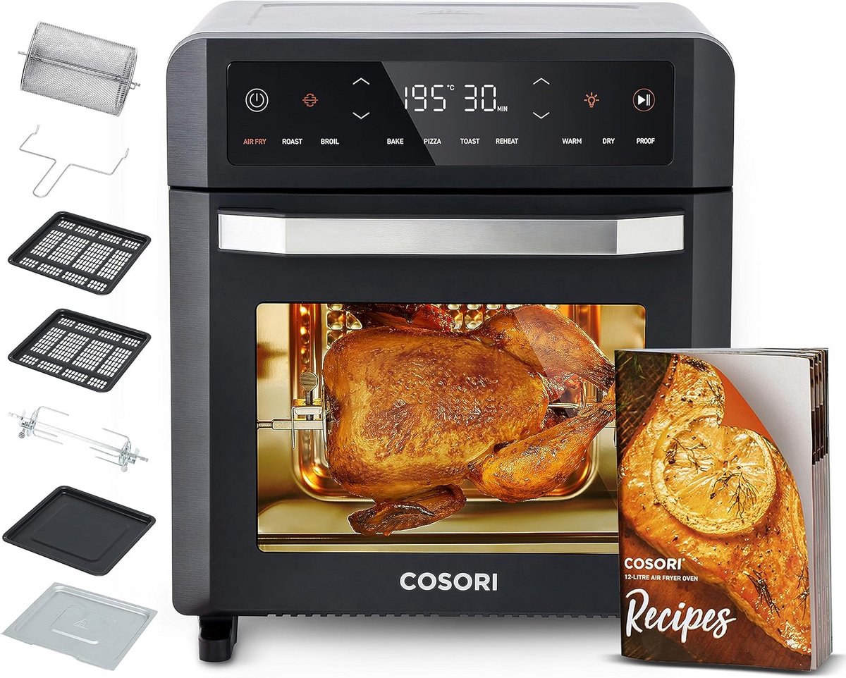 Heteluchtfriteuse met Ovenfunctie en 7 Accessoires