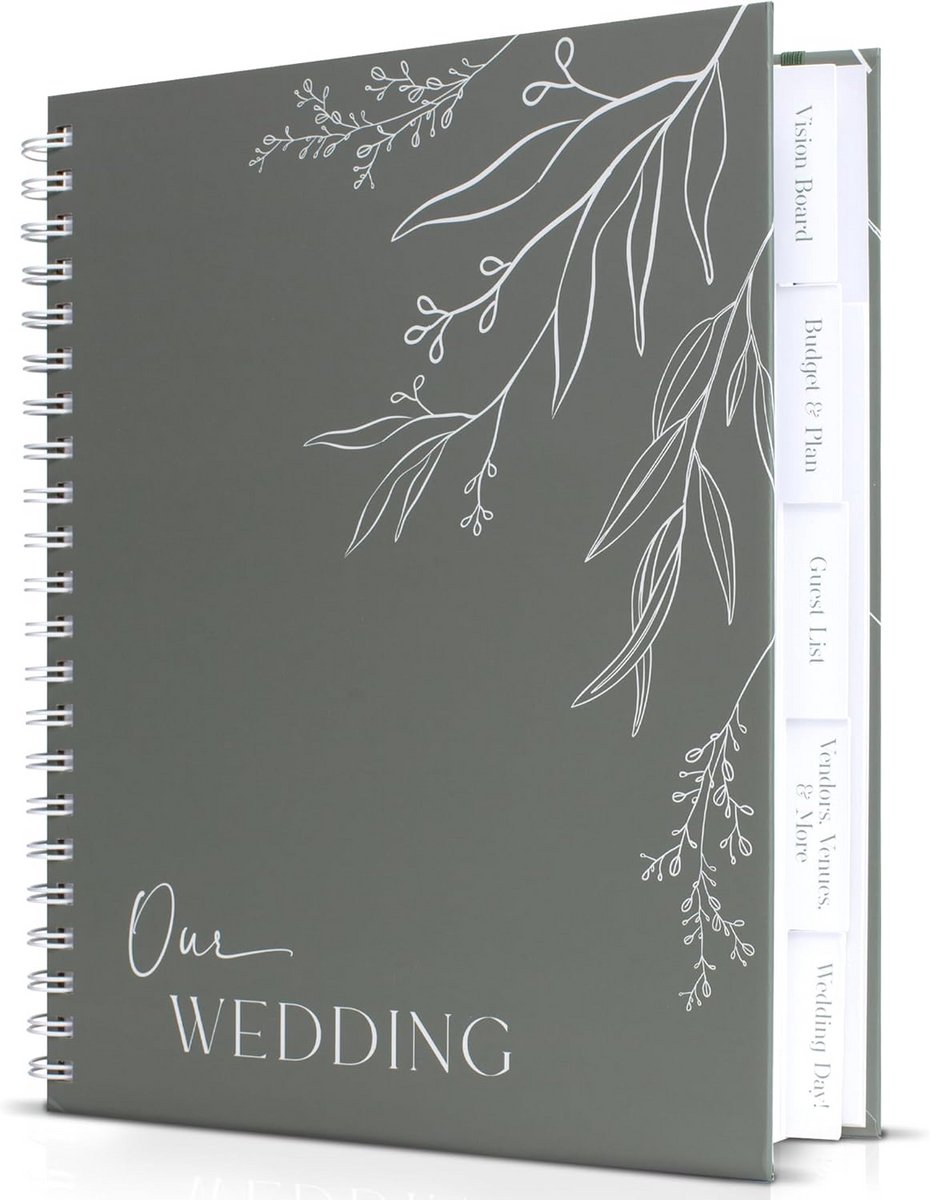 Minimalistische Trouwplanner en Organiseerboek voor Bruiloften en Verlovingen