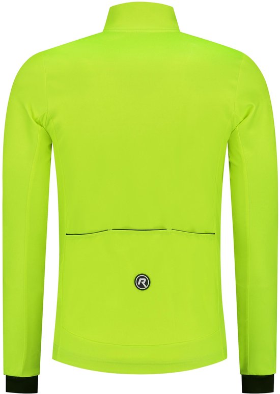 Rogelli Core Heren Fietsshirt - Lange mouw - Fluor/Zwart van Rogelli — afbeelding 4
