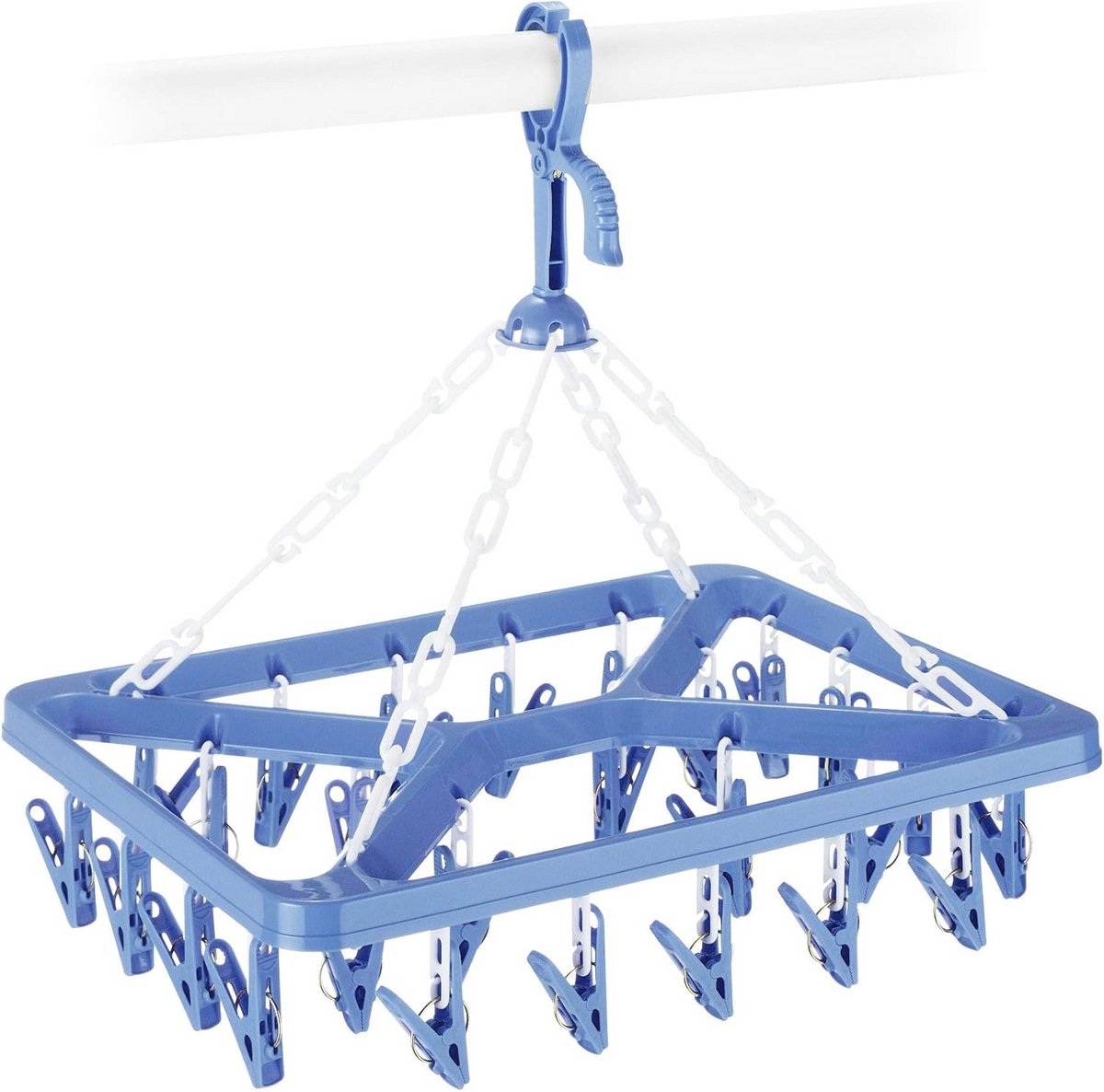 Kledinghanger met 26 Clips voor Kleinvloeiende Was